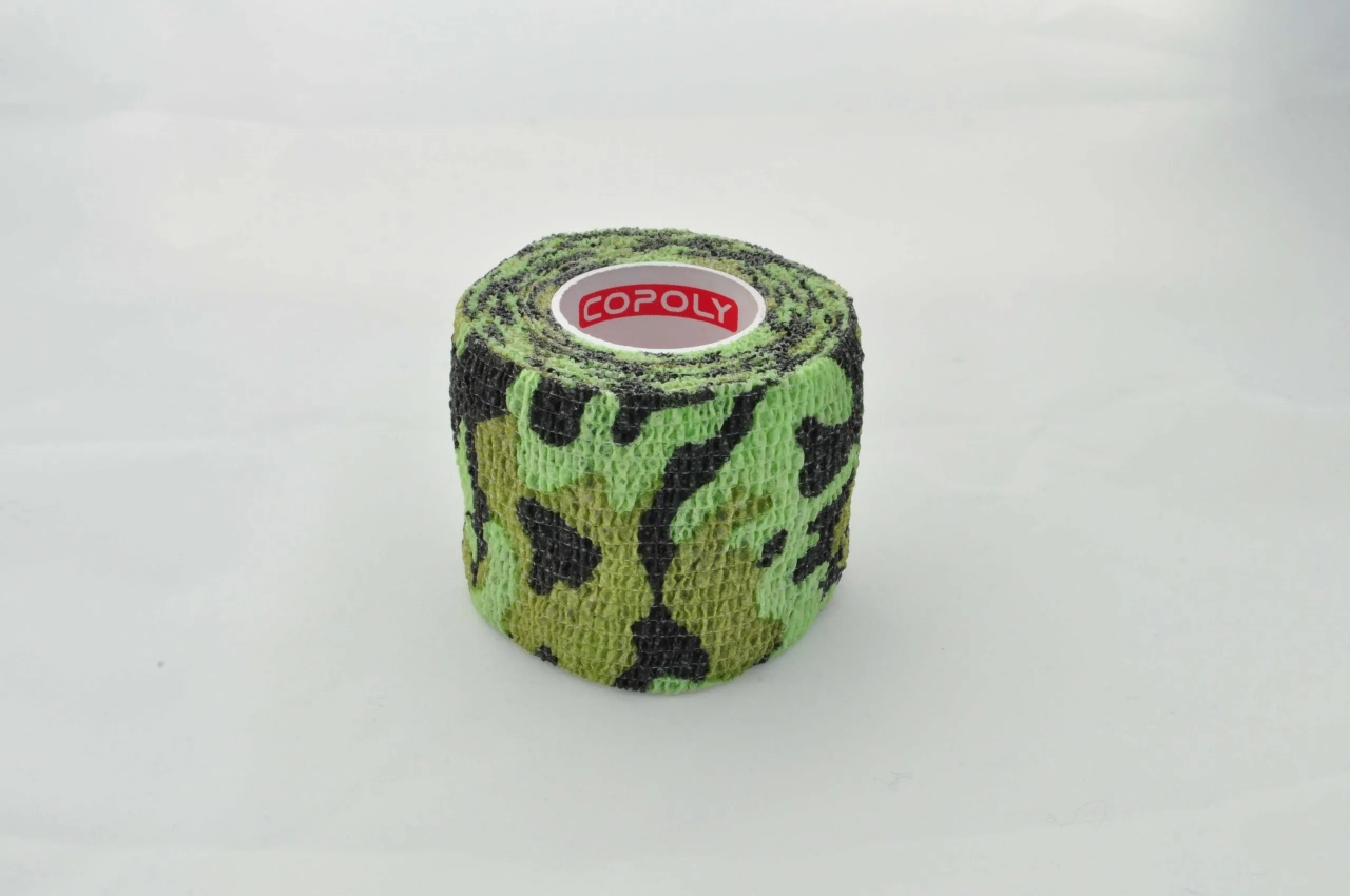 Bandaj autoadeziv 5cm x 4,5m, verde camuflaj, Copoly
