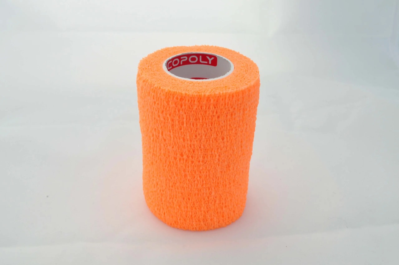 Bandaj autoadeziv 7,5cm x 4,5m, portocaliu, Copoly