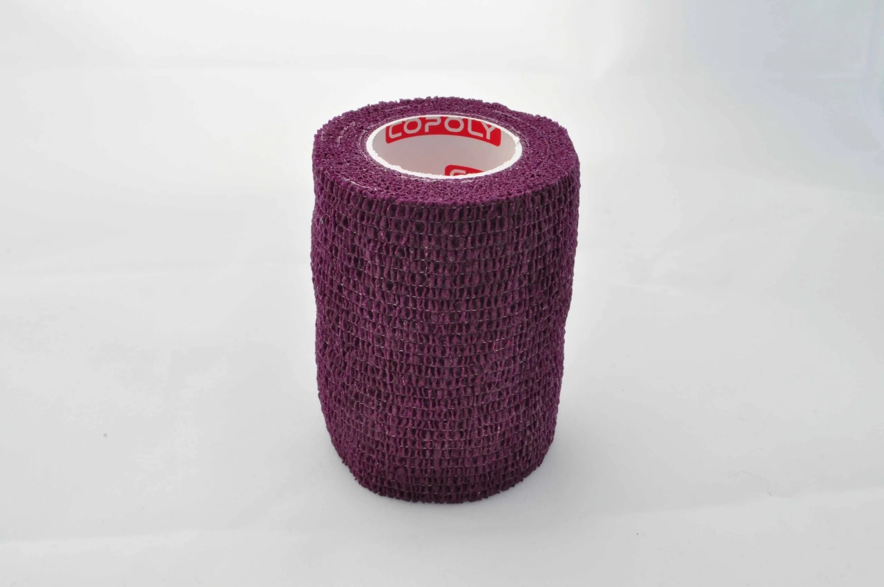 Bandaj autoadeziv 7,5cm x 4,5m, violet-burgundy, Copoly