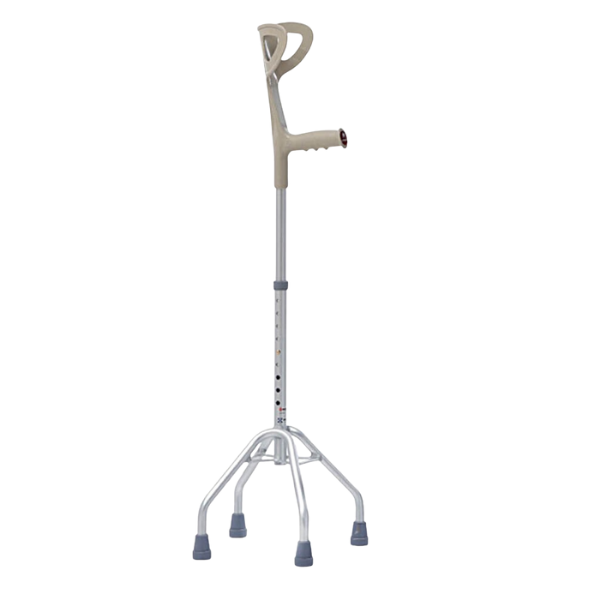Baston tetrapod cu maner sprijin pe cot, baza larga, RP722, Neomed