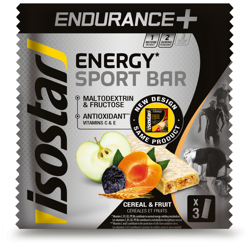 Batoane High Carb Endurance+, 3 bucati, Isostar