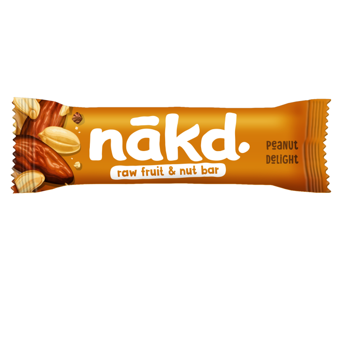 Baton cu arahide raw vegan, 35g, Nakd