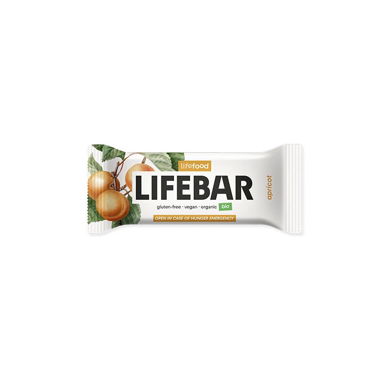 Baton cu caise bio 40g Lifebar