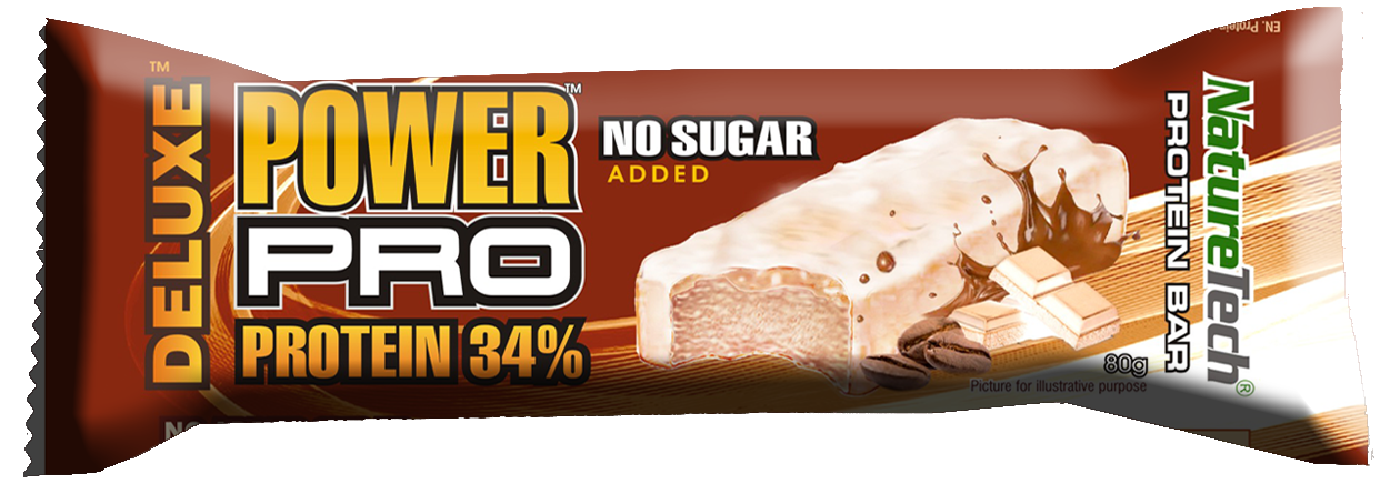 Baton energizant cu mocca Power Pro Deluxe, 80g, Nature Tech
