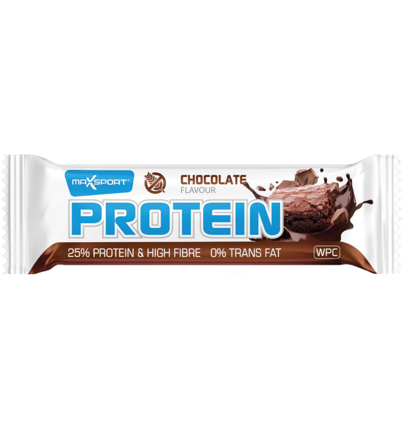 Baton proteic cu ciocolata, 60g, Max Sport