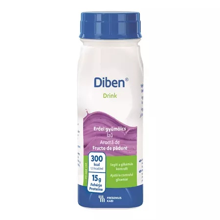 Bautura Diben cu aroma de fructe de padure, 200ml, Fresenius Kabi