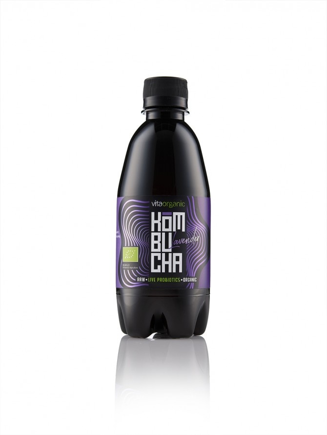 Bautura kombucha cu lavanda Bio, 330ml, Vita Organic