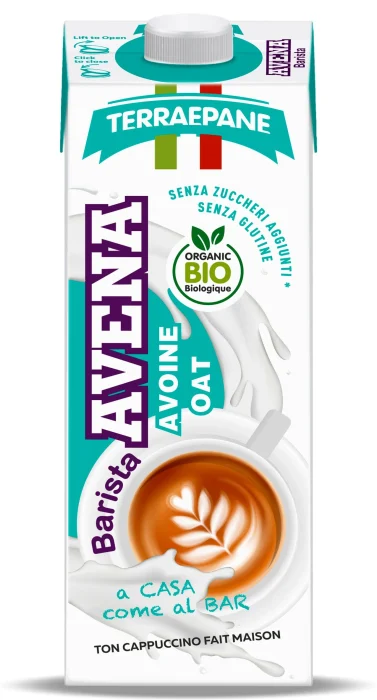 Bautura vegetala pentru cafea din ovaz, fara gluten, eco-bio, 1000 ml, Terra e Pane - poza 1
