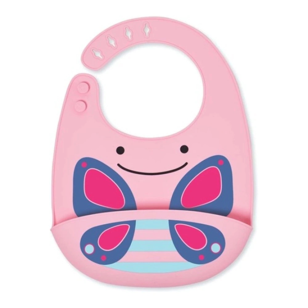 Baveta din silicon Fold&Go Zoo Fluture, 6L+, 232202, Skip Hop