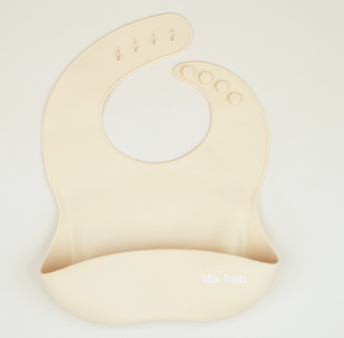 Baveta silicon cream, Little Prints