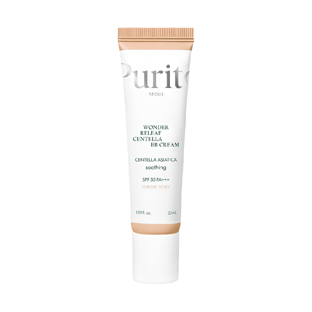 BB Cream cu SPF30 PA+++ Wonder Releaf Centella 15 Rose Ivory, 30ml, Purito