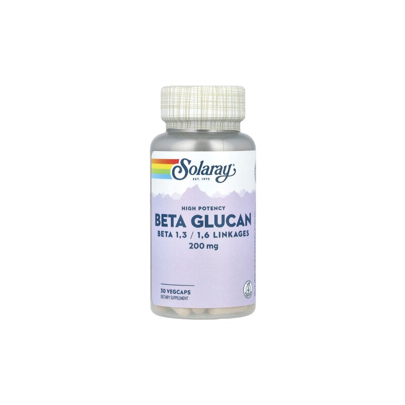 Beta Glucan 200mg, Solaray, 30 capsule, Secom