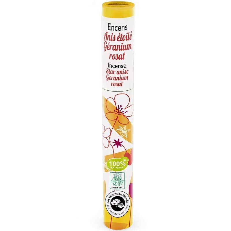 Betisoare parfumate anason stelat si geraniu 30 buc Aromandise