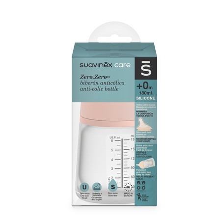 Biberon anticolic si cu debit lent Zero, 1 bucata, Suavinex