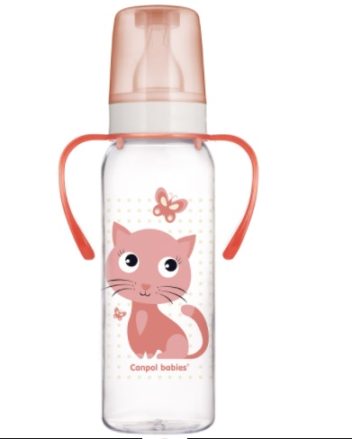 Biberon cu manere 12 luni+, 250ml, 11/845, Canpol