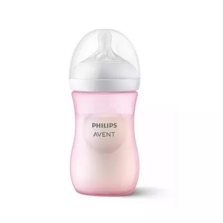 Biberon Natural Response 1L+ roz, 260ml, SCY903/11, Avent