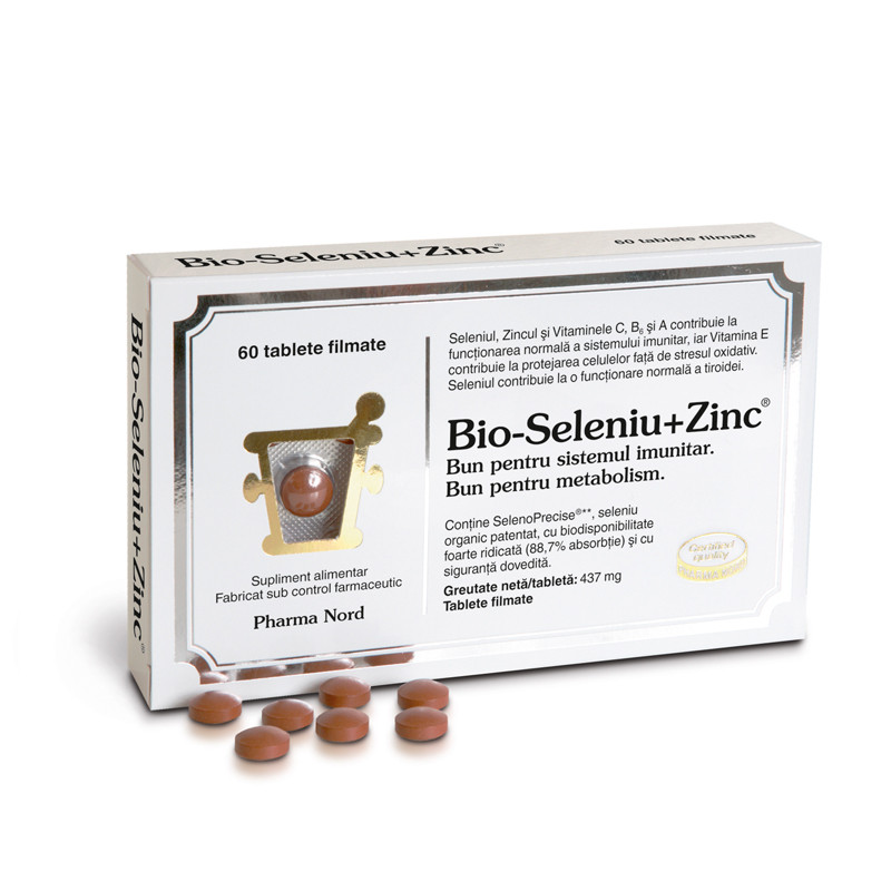 Bio-Seleniu + Zinc, Pharma Nord | 60 tablete, Pharma Nord