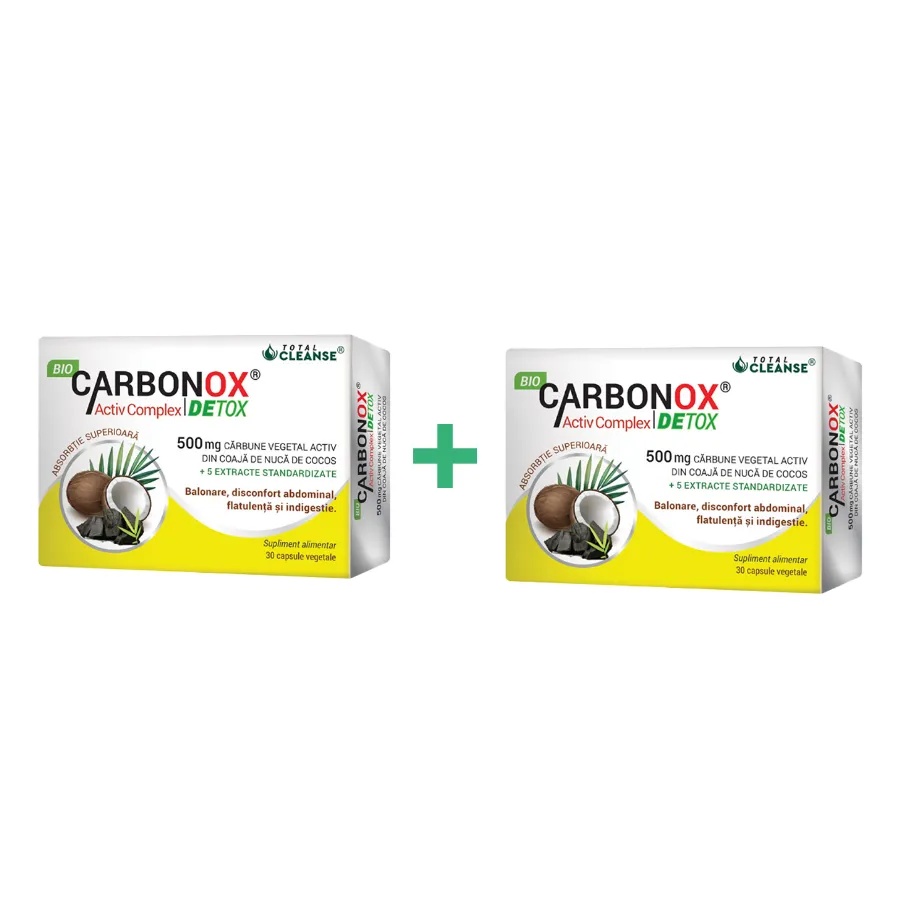 BioCarbonox Activ Complex Detox, 30 + 30 capsule, Cosmopharm