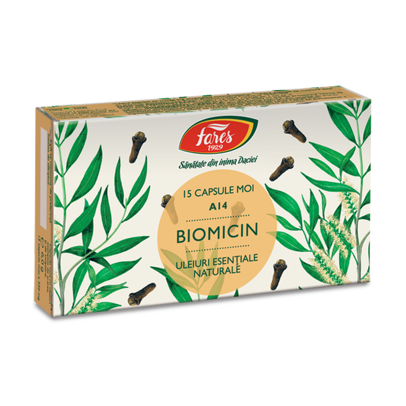 Biomicin, A14, Fares | 15 capsule moi