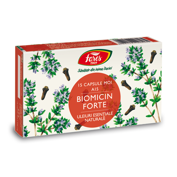 Biomicin Forte, A15, Fares | 15 capsule moi