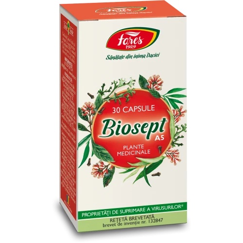 Biosept, A5, 30 capsule, Fares