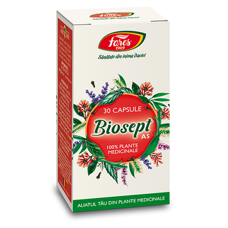 Biosept, A5, Fares | 30 capsule