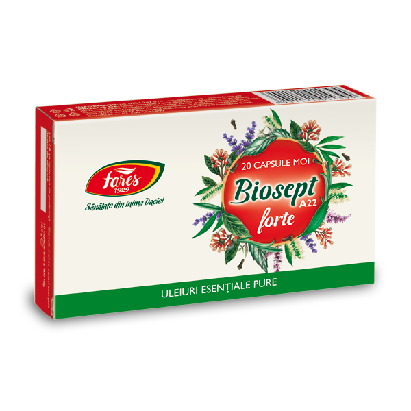Biosept Forte A22, Fares | 20 capsule moi
