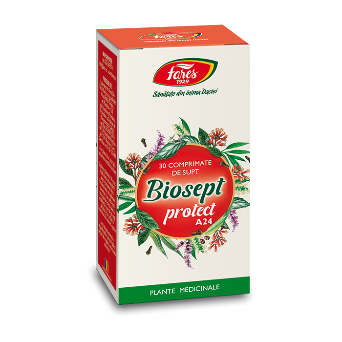 Biosept Protect A24, 30 comprimate, Fares
