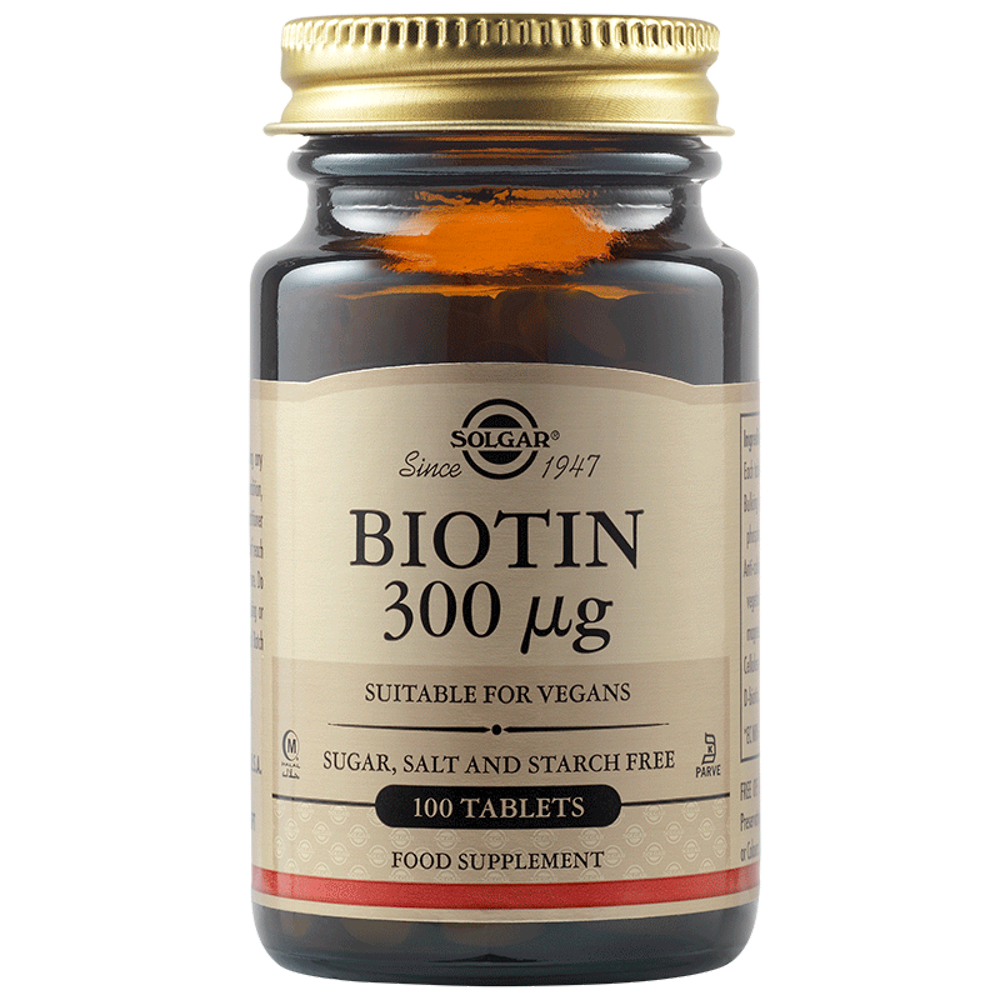 Biotin 300mcg, 100 tablete, Solgar