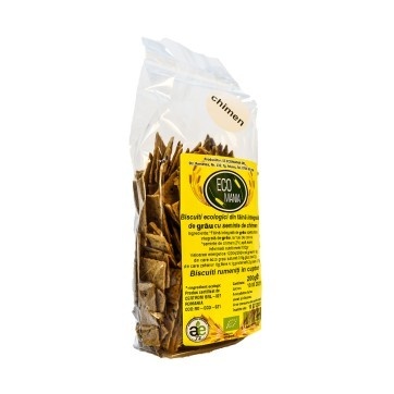 Biscuiți Bio integrali, 200g, Ecomania