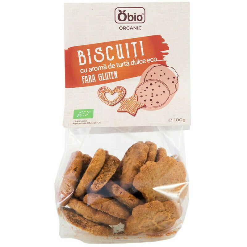 Biscuiti cu aroma de turta dulce bio 100g Obio