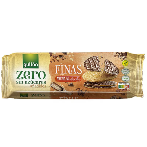 Biscuiti de Ovaz fara Zahar cu Glazura de Ciocolata cu Lapte 150g Gullon