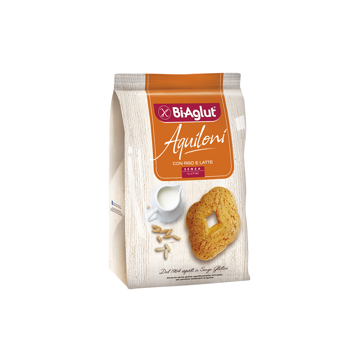 Biscuiti dietetici cu faina de orez fara gluten, 200g, BiAglut