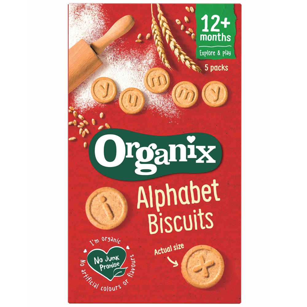 BISCUITI ECOLOGICI BIO ALFABET 12+ LUNI 5X25G 881305