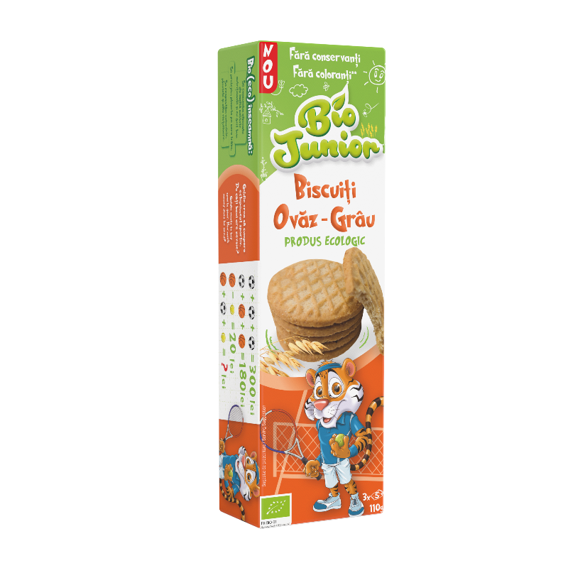 Biscuiti ovaz-grau Bio, 110g, Bio Junior