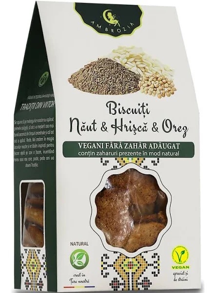 Biscuiți Vegani, 130g, Ambrozia