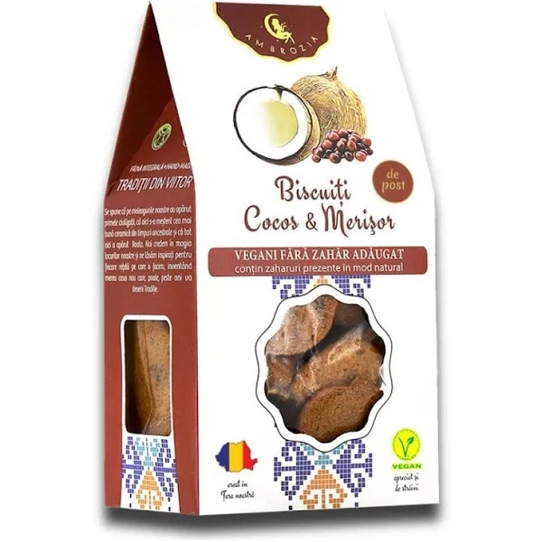 Biscuiți Vegani, 130g, Ambrozia