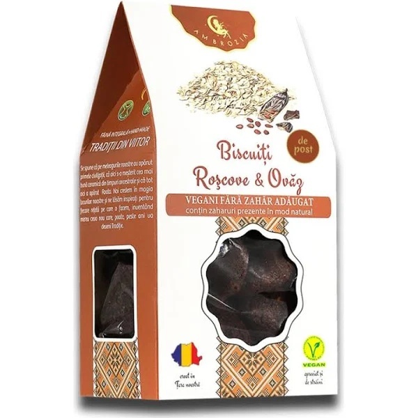 Biscuiți Vegani, 130g, AMBROZIA