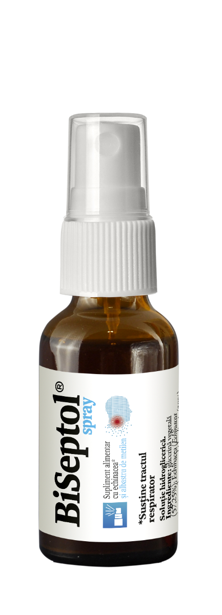 BiSeptol spray cu echinacea si albastru de metilen, 20ml, Dacia Plant