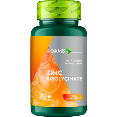 Bisglicinat de Zinc, 30cps, Adams Supplements