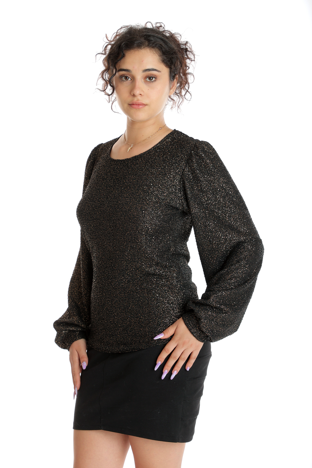 Bluza CT24092 negru & auriu, Cesy | marimea L