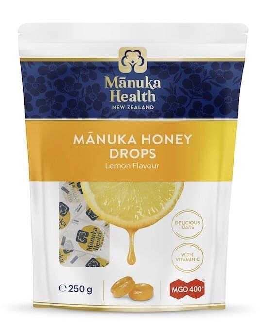 Bomboane dropsuri cu miere de Manuka MGO 400+ (250g) (lamaie) - poza 1