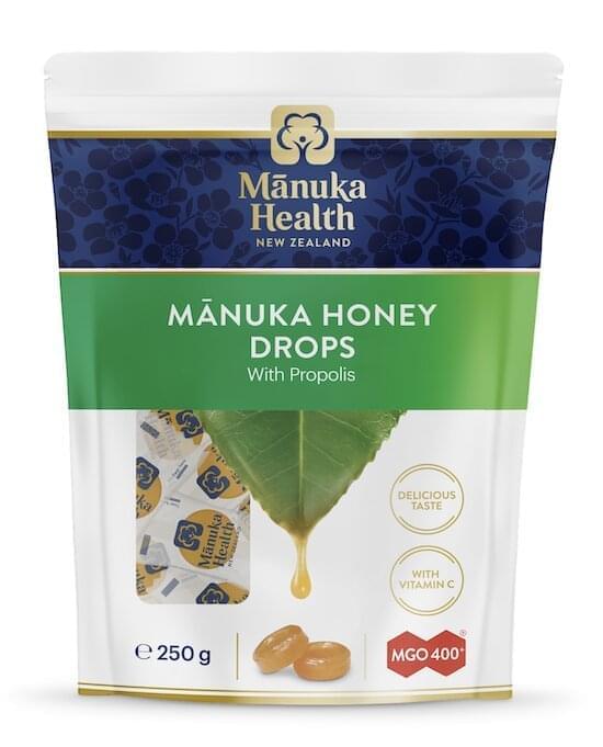 Bomboane dropsuri cu miere de Manuka MGO 400+ (250g) (propolis)