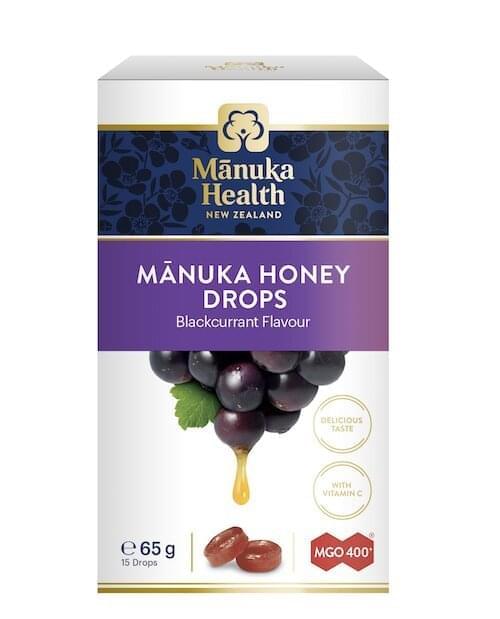 Bomboane dropsuri cu miere de Manuka MGO 400+ (65g) (coacaze) - poza 1