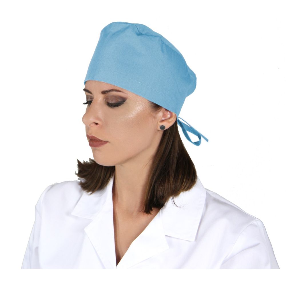 Boneta medicala PRIMA Premium, unisex, cu legaturi, tercot, diverse culori