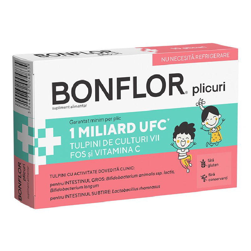 Bonflor Pro Si Prebiotic, 10 plicuri, Fiterman Pharma