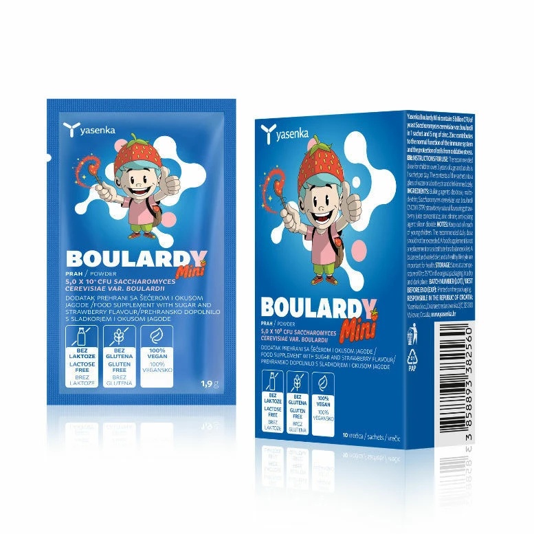 Boulardy Mini, probiotic copii + zinc, susține sănătatea intestinală a copiilor (3+ ani), 10 plicuri