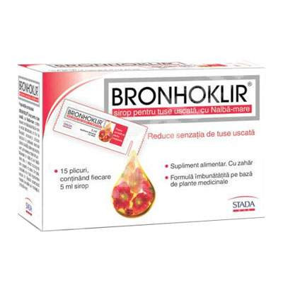 Bronhoklir pentru tuse uscata, 15 plicuri, Stada