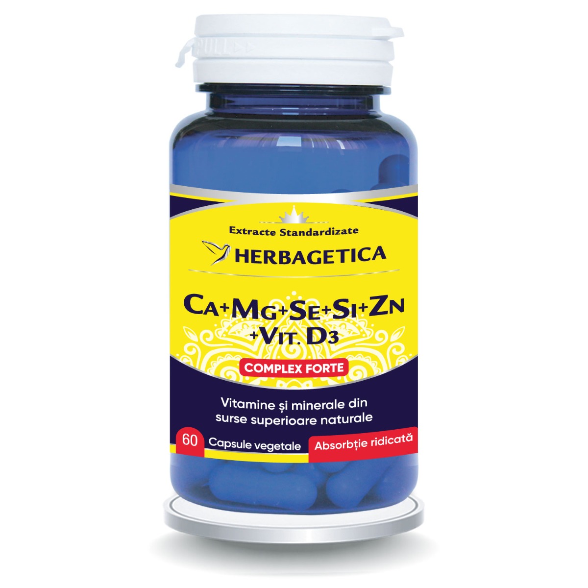 Ca+Mg+Se+Si+Zn cu Vit D3 Complex Forte