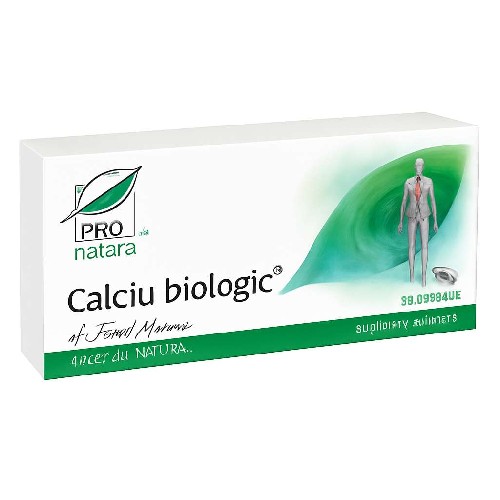 Calciu Biologic 30cps Pro Natura
